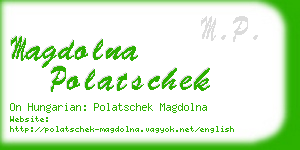 magdolna polatschek business card